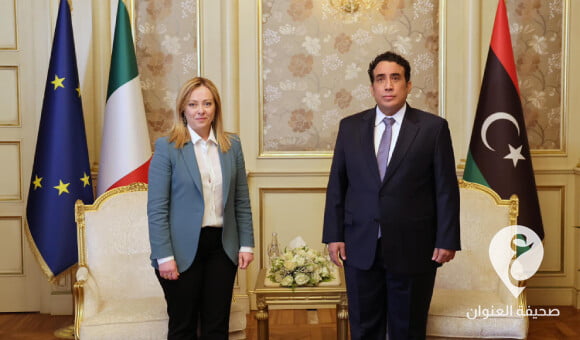 المنفي يناقش مع ملوني تفعيل اتفاقية الصداقة الموقعة بين ليبيا وإيطاليا في 2008 1 المنفي يناقش مع ملوني تفعيل اتفاقية الصداقة الموقعة بين ليبيا وإيطاليا في 2008 - PSD العنوان 2023 01 28T210701.284