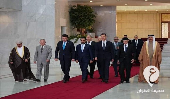 الأسد يلتقي عقيلة صالح ورؤساء البرلمانات العربية في دمشق