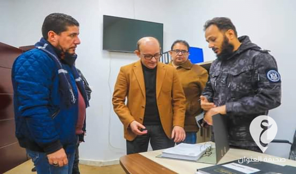 المحامي العام بنغازي يجري جولة تفتيشية لإدارة البحث الجنائي - FB IMG 1675968404798