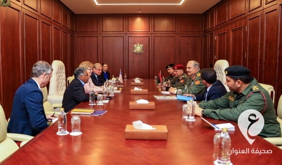 المشير حفتر يستقبل مساعدة وزير الخارجية الأمريكية لشؤون الشرق الأدنى - PSD العنوان 2023 03 21T143948.684