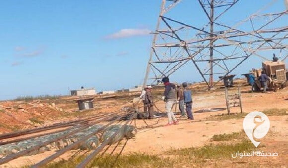 شركة الكهرباء تؤكد إنجاز 80% من صيانة خط نقل الطاقة "شمال بنغازي - سي فرج" - 343394031 146255811750997 8724101581846956858 n