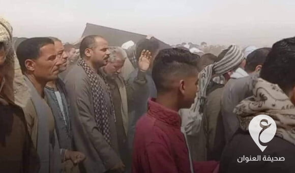 تشييع جثامين مصريين بمسقط رأسهم في أسيوط لقوا حتفهم في بنغازي جراء حادث دهس - PSD العنوان 8 1