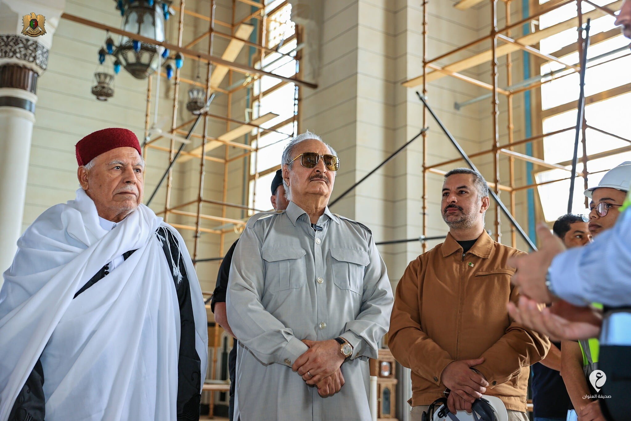 المشير حفتر يزور المرج للاطلاع على مستجدات الصيانة بالمسجد الكبير في المدينة - 345472890 745602770598575 3583558097252460496 n