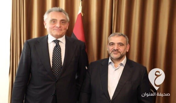 المشري والسفير الإيطالي يبحثان التطورات السياسية في ليبيا - 345621979 1147202582780770 5396693106351933463 n