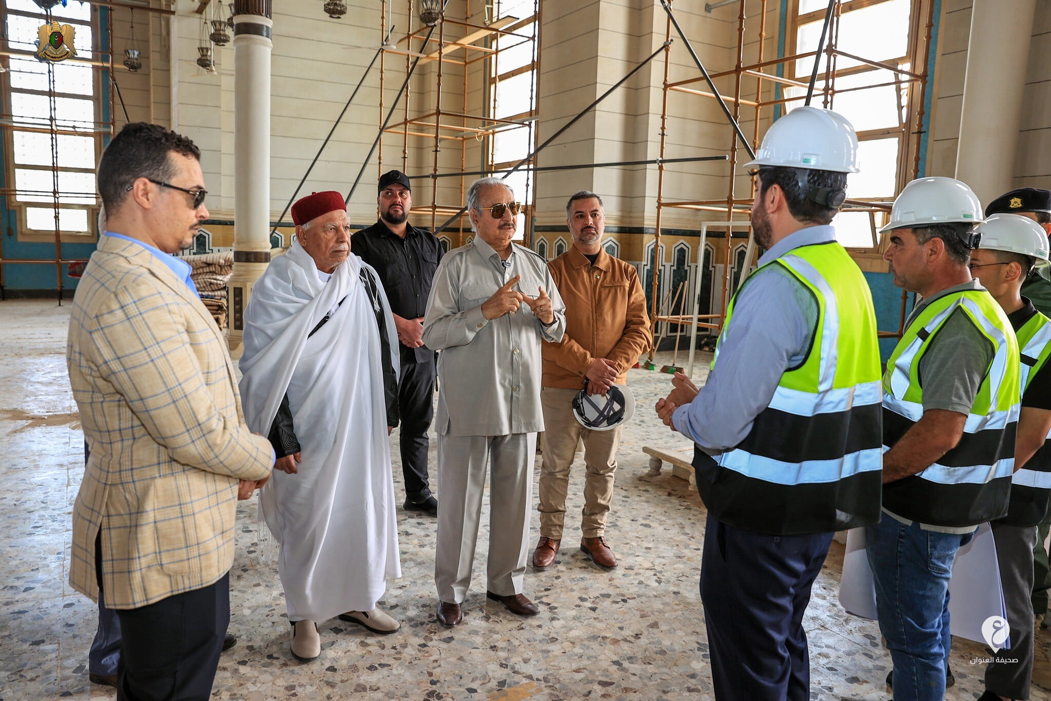 المشير حفتر يزور المرج للاطلاع على مستجدات الصيانة بالمسجد الكبير في المدينة - 346273620 945523109984877 3045001990126626200 n