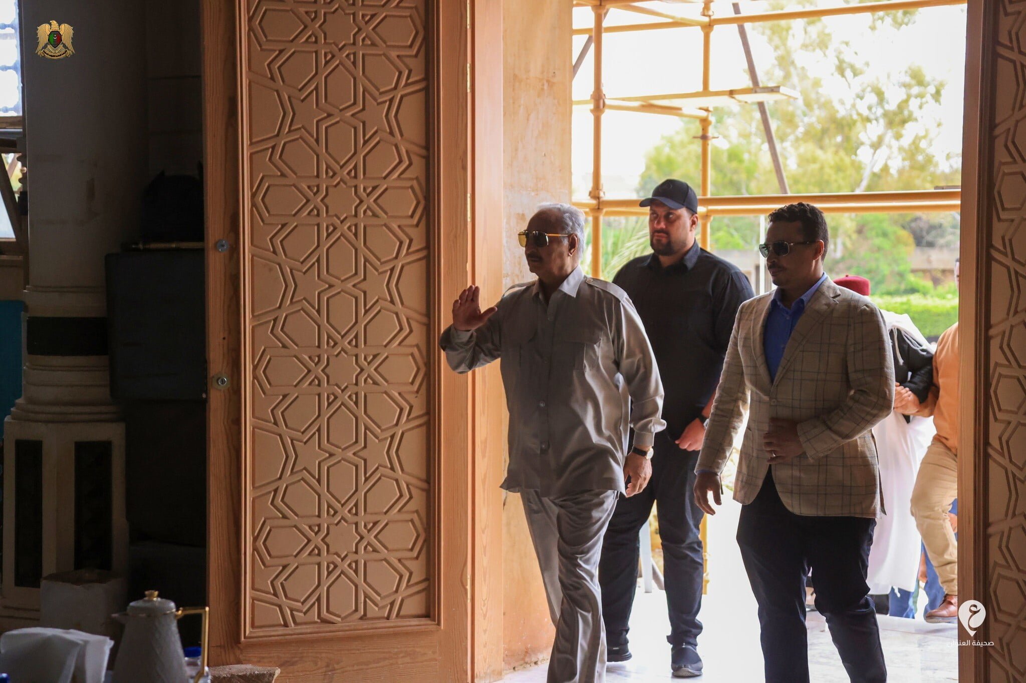 المشير حفتر يزور المرج للاطلاع على مستجدات الصيانة بالمسجد الكبير في المدينة - 346816288 1183708645627597 4898039621846842700 n