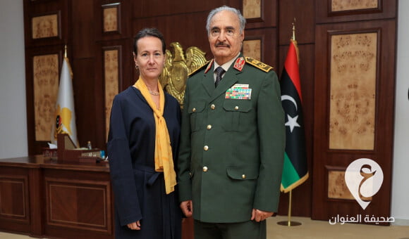 المشير حفتر يستقبل في بنغازي سفيرة السويد لدى ليبيا - PSD العنوان 2023 05 22T144901.436
