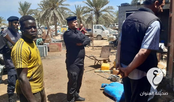 الداخلية: شرطة كهرباء زليتن باشرت تنفيذ حملة أمنية تستهدف محال بيع الخردة - PSD العنوان 3