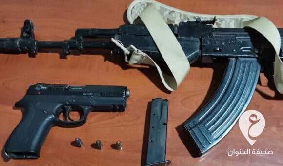 القبض على مسلح مطلوب على ذمة قضايا في صبراتة - PSD العنوان 58