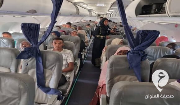 إجلاء 90 ليبيًا من السودان عبر طائرة للخطوط الأفريقية - PSD العنوان 62