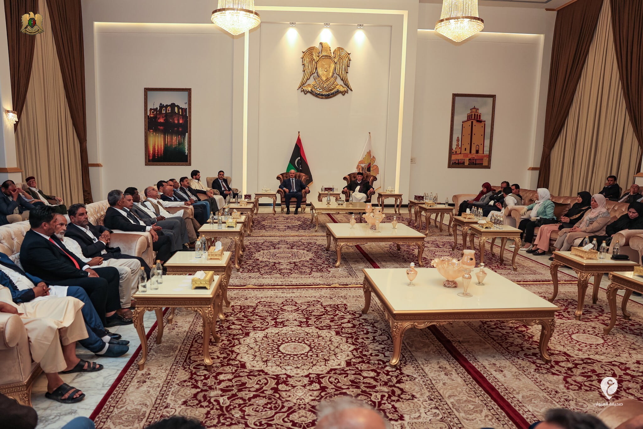 بالصور| حفتر يستقبل عقيلة صالح و90 نائبًا في مقر القيادة العامة - 347249213 585781090401187 6678758457477516441 n