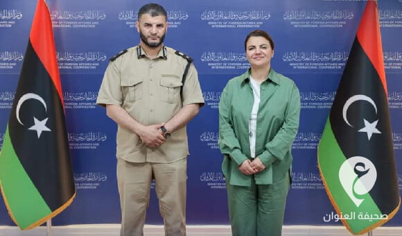 المنقوش والطرابلسي يناقشا سبل دعم تأمين الحدود والتهربب والهجرة - العنوان الاخير 64