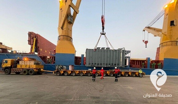 لاستكمال باقي الوحدات.. وصول شحنة محولات إلى محطة طبرق الغازية - 359845067 590292253294533 1268065344452964566 n