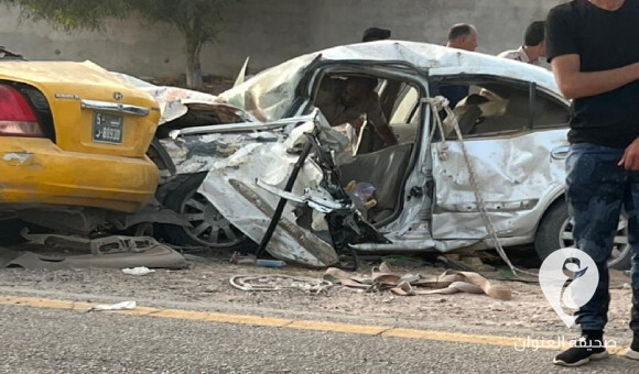 مقتل سبعة أشخاص بينهم عائلة كاملة في حادث مروع بين زلطن وزوارة - PSD العنوان 2023 07 03T122652.465