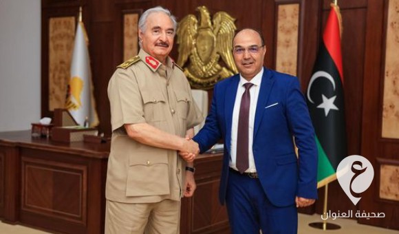 المشير حفتر يلتقي بوجواري ويثمن جهود الإعمار في بنغازي - PSD العنوان 2023 07 31T144628.086