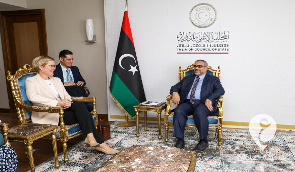 المشري يناقش مع هورندال اعتماد خارطة طريق للمسار التنفيذي للقوانين الانتخابية من مجلسي الدولة والنواب - العنوان الاخير 21