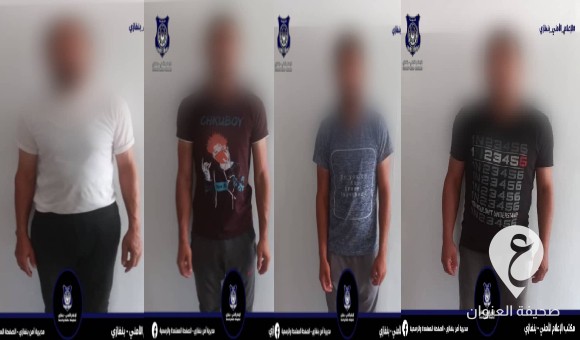 شرطة سيدي خليفة تضبط 4 مصريين سرقوا 23 ألف دينار - العنوان الاخير 62