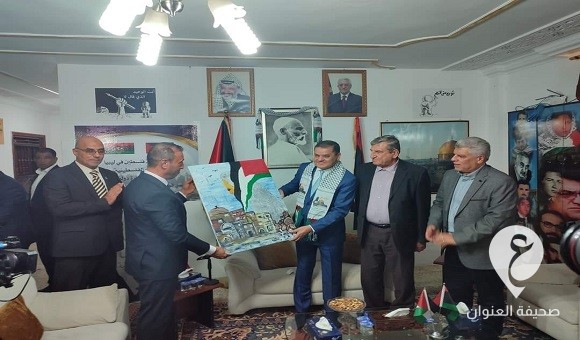 لتخفيف الضغط الشعبي بشأن لقاء المنقوش وكوهين.. الدبيبة يزور  سفارة فلسطين في طرابلس - 371110688 2626446134169802 1260557189319582315 n