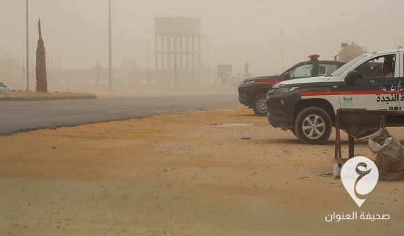 انعدام الرؤية بشكل نهائي من منطقة الأربعين وحتى وإجدابيا - 376835007 684059393753842 3821782046352072587 n