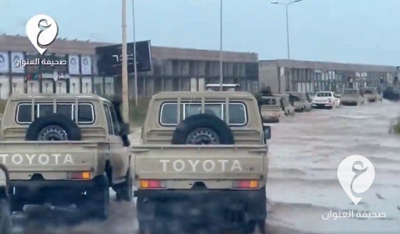 بالفيديو | السيول تضرب البيضاء والمرج والجيش الوطني يتحرك لإنقاذ العائلات العالقة جراء الفيضانات - 376835007 6840593937 3821782046352072587 n