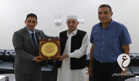 عقيلة يستقبل الأمين العام الجديد لجمعية الهلال الأحمر الليبي - PSDالعنوان 16