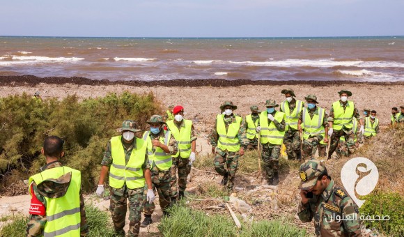 وحدات اللواء 166 مشاة تواصل البحث عن المفقودين على شواطئ درنة - PSDالعنوان 75