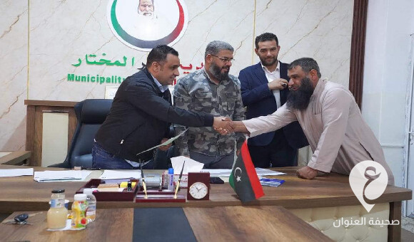 الحكومة الليبية تُسلِّم صكوك التعويضات للمتضررين ببلدية عمر المختار  - PSD العنوان 19