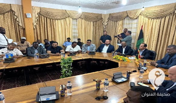 وفد من الحكومة الليبية يصل غات للوقوف على استعدادات المنطقة لمجابهة تقلبات الطقس  - PSD العنوان 4
