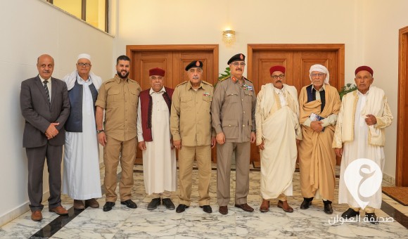 المشير حفتر يلتقي عمدة قبيلة البراغثة وعدد من مشايخ العواقير - PSDالعنوان 59