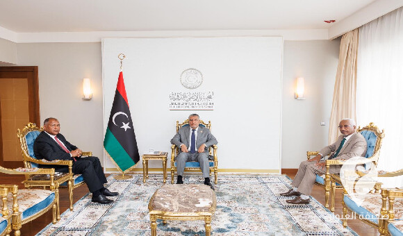 تكالة والمبروك يبحثا الأوضاع المالية لحكومة الوحدة الوطنية  - PSD العنوان 20