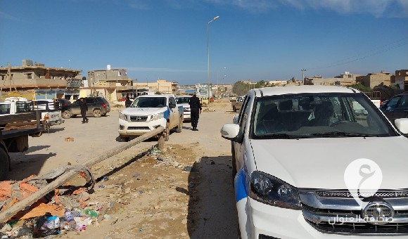 الحرس البلدي المرج يقوم بحملة على مستغلي الفضاء العام من الأنشطة التجارية ويضبط مخالفين  - PSD العنوان 23 1