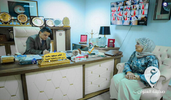 وزير العدل في الحكومة الليبية يطلع شنيب على نتائج تحقيقات انهيار سدي وادي درنة  - PSD العنوان 28