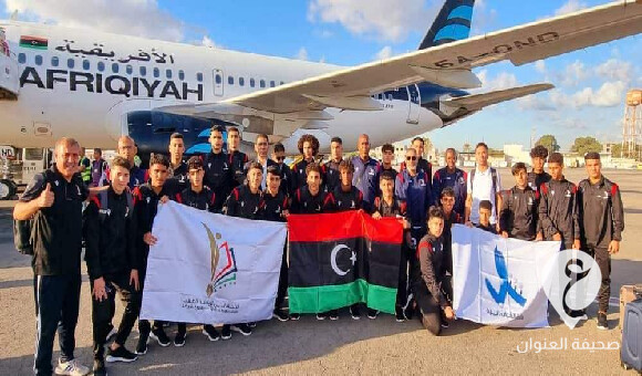 المنتخب الليبي للشبيبة المدرسية لكرة القدم يصل القاهرة  - PSD العنوان 63