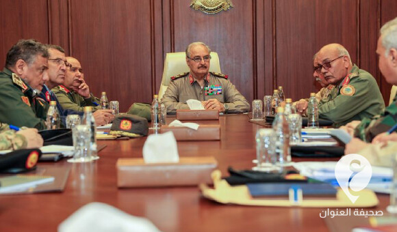 المشير حفتر يجتمع برؤساء الأركان ومدراء الإدارات بالقيادة العامة - PSDالعنوان 64