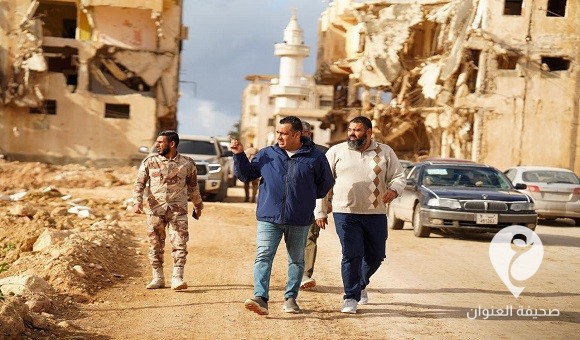 الحكومة الليبية تتفقد أملاك الدولة والمنازل المتضررة جراء الفيضانات بدرنة - 413834808 347253851272380 7562523107398863775 n