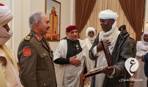 القائد العام للقوات المسلحة يستقبل وفدا من قبائل التبو ويثني على تضحياتهم في محاربة الإرهاب - PSDالعنوان 2023 12 04T130554.856