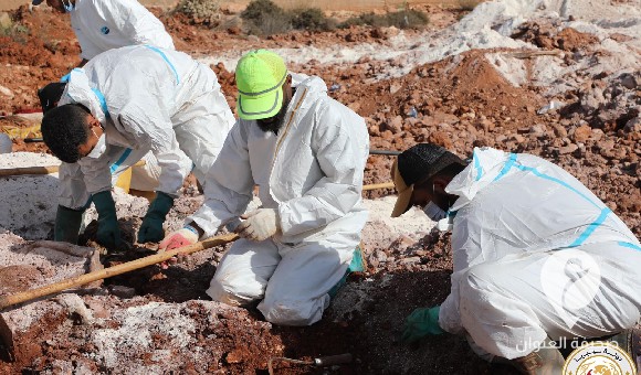 بإجمالي (5621) عينة..هيئة البحث والتعرف على المفقودين تستخرج جميع ضحايا إعصار درنة من مقبرة الظهر الحمر  - PSD العنوان 61