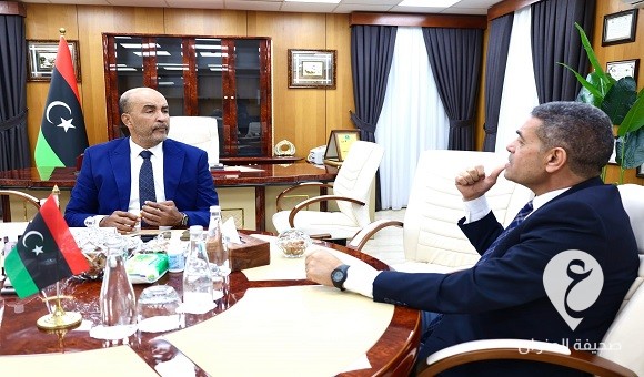 السايح يستعرض على الكوني خطط المفوضية بشأن إجراء انتخابات المجالس البلدية - 424530004 730659282495008 1616981159222689431 n
