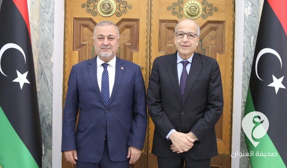 الكبير يبحث مع السفير التركي استعداد الشركات التركية لاستئناف مشاريعها في ليبيا - PSDالعنوان 36 1