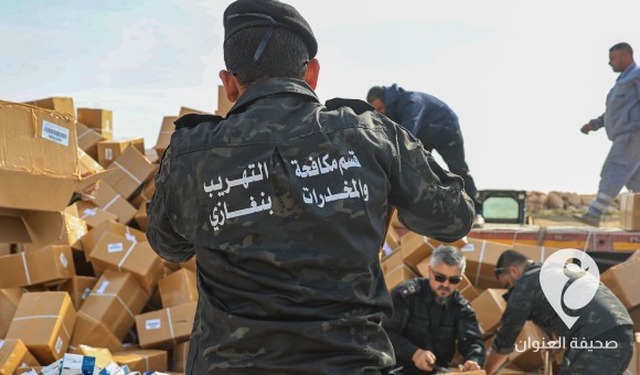 اتلاف أكثر من 15 مليون قرص مخدر داخل ميناء بنغازي البحري 6 اتلاف أكثر من 15 مليون قرص مخدر داخل ميناء بنغازي البحري - PSDالعنوان 62 1