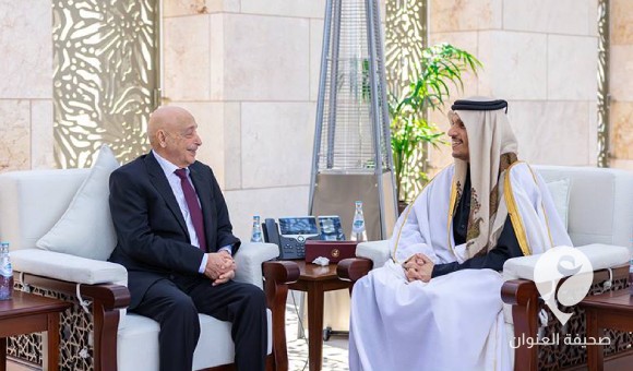 عقيلة يبحث في الدوحة عدد من الملفات مع رئيس الوزراء القطري - PSDالعنوان 2024 02 06T205003.804