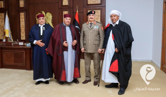 مشايخ البطنان لـ "القائد العام": نعتز بدور الجيش في الحفاظ على الأمن والاستقرار - PSDالعنوان 2024 02 25T002408.901
