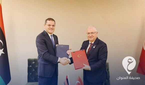 حكومة الدبيبة توقع مذكرة تفاهم عسكرية مع تركيا