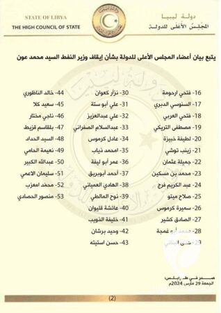 أعضاء بمجلس الدولة: إجراءات إيقاف (عون) مشبوهة ونطالب بإعادته لعمله  - 434475946 734778705467076 4638828054965971404 n