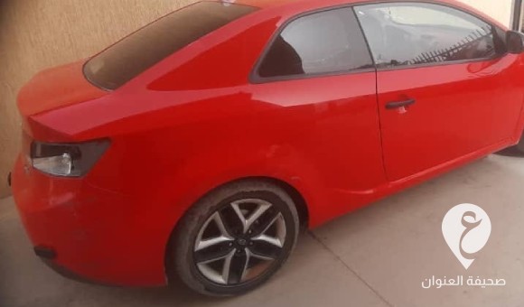 مديرية أمن بنغازي تنشر سيارة سارق دهس مواطنا