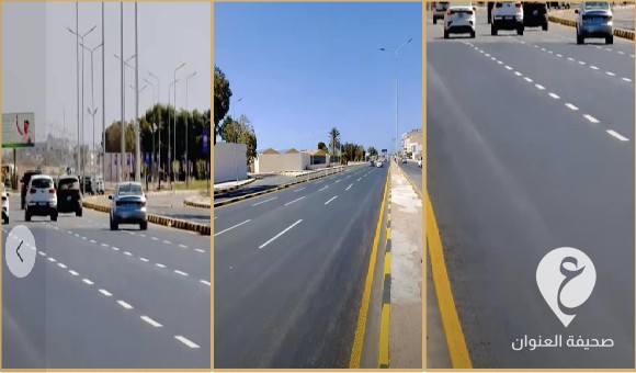 إعادة الإعمار: أعمال التوسعة والرصف بالطريق المقابل لجامعة بنغازي مستمرة 3 إعادة الإعمار: أعمال التوسعة والرصف بالطريق المقابل لجامعة بنغازي مستمرة