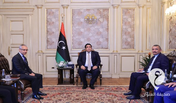 المنفي ومهراج يبحثان المستجدات السياسية والاقتصادية والأمنية في ليبيا 