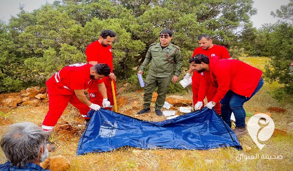 درنة.. انتشال 2 رفات بشرية مجهولة الهوية من الظهر الحمر