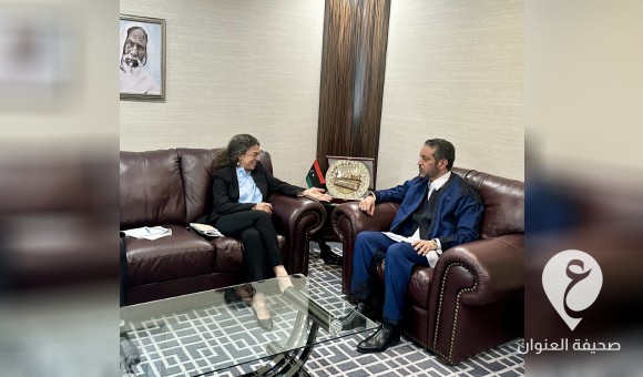 السني يلتقي نائبة المبعوث الأممي إلى ليبيا ستيفاني خوري 