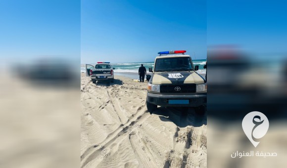 أمن السواحل: انتشال جثة مجهولة الهوية على شاطئ البحر بمنطقة القزحية بزليتن 